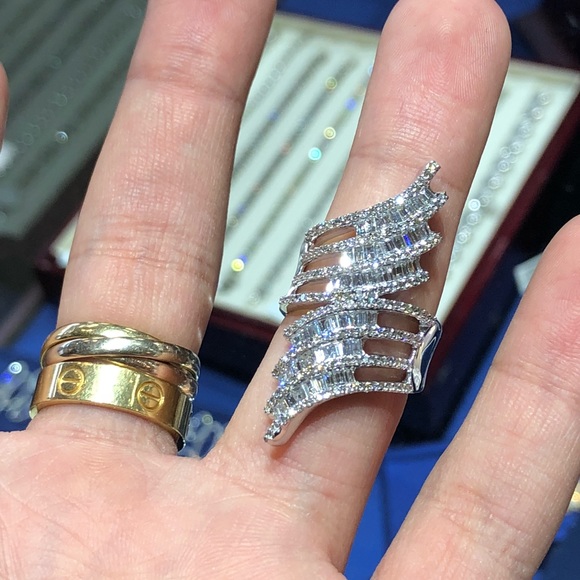 Jewelry - 🛑Sold🛑Gorgeous 14k White Gold,3.04ct DiamondRing